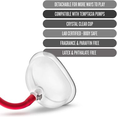 Набір для збільшення грудей та стимуляції клітора: масажер-помпа 2-в-1 для жінок