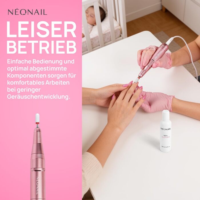 Електричний апарат для манікюру та педикюру NÉONAIL Mini USB Nail Drill 12W — професійний фрезер для нарощених нігтів та видалення мозолів