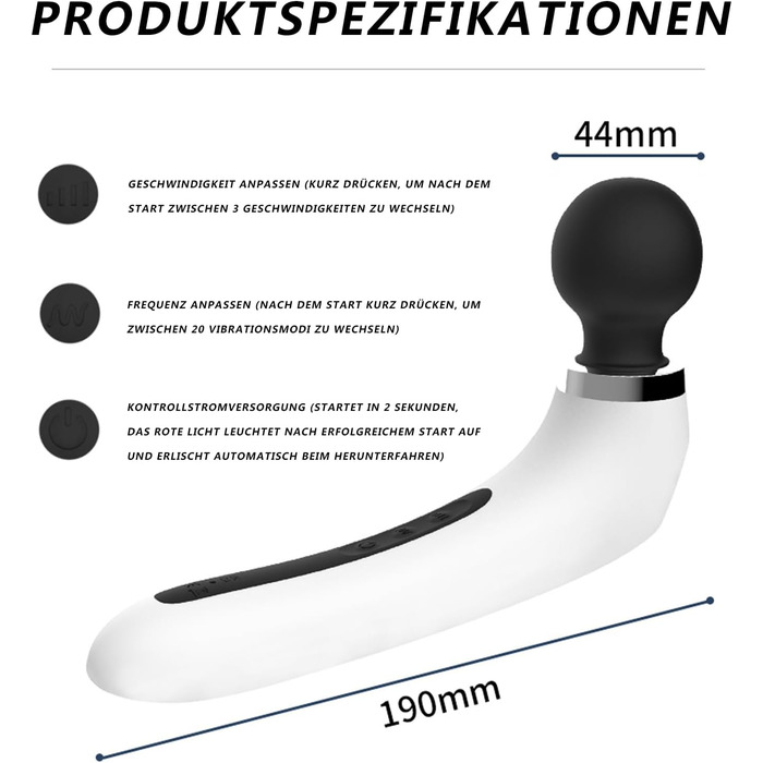 Вібратор для жінок з 20 рівнями інтенсивності, сексуальні іграшки для дорослих, IPX6 водонепроникний