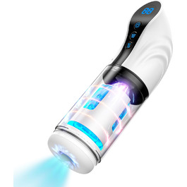 Електричний мастурбатор для чоловіків з функцією вібрації, всмоктування та обертання. Інтимна іграшка для чоловіків, вакуумна помпа, пеніспампер.