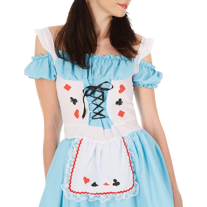 Костюм Дами Пікової від Dressforfun Tectake: сексуальне вечірнє вбрання з шнурівкою, спідниця та аксесуари | Розмір L