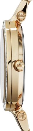 Жіночий годинник Michael Kors Darci: кварцовий механізм, сталевий браслет, золотистий колір з блискітками (33 мм)