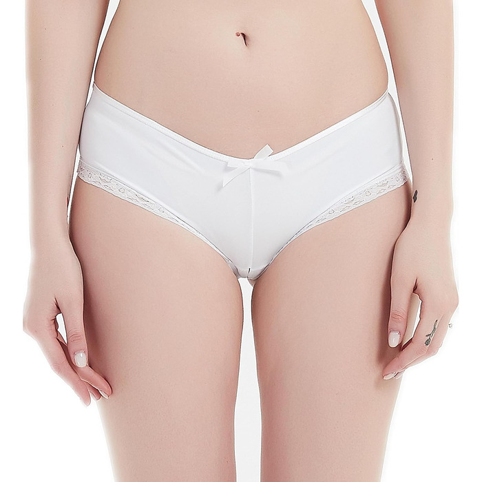 Жіночий купальник Verano: бікіні без кісточок, мереживний, з бантиком, для відпочинку біля води (білий/Opulenter Garten)