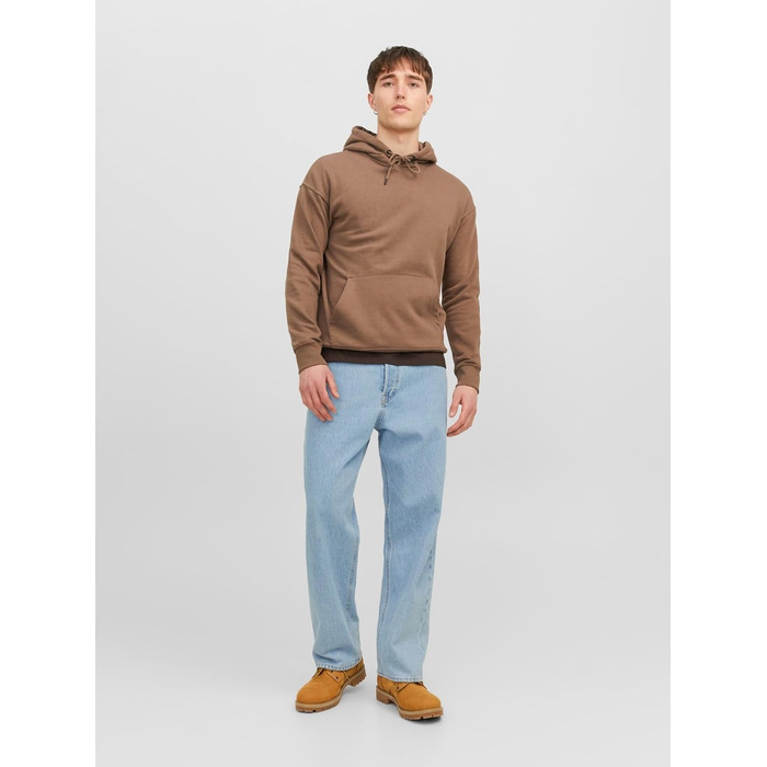 Чоловічі джинси Jack & Jones JJIALEX Baggy Fit синього кольору, денім