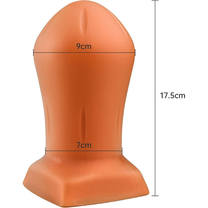 Анальні пробки з силікону - яйце, експандер, стимулятор простати, золотий колір
