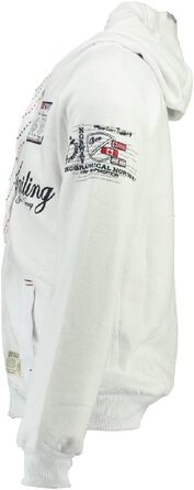 Чоловічий світшот Geographical Norway Fighter білого кольору, розмір 3XL