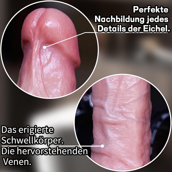 Реалістичний дилдо ручної роботи з сильним присоском для інтимних іграшок, з м'якого силікону (для чоловіків)