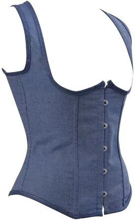 Корсет топ бюст'є жіночий оверсайз, атлас, квіткове мереживо, шнуровка, великі розміри, білий 2550 (M, 2808blau)