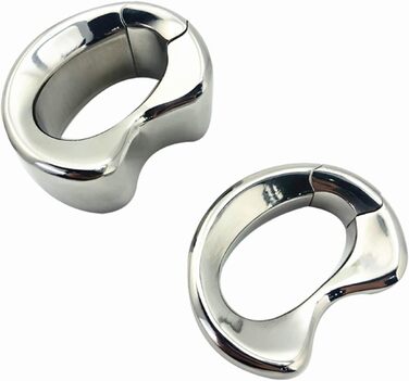 Кільце для статевого члена, нержавіюча сталь, для чоловіків, велике, срібне