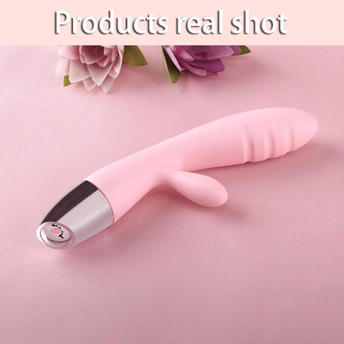 Вібратор Rabbit Rosa: 10 режимів, для клітора та G-точки, масажер для жінок та пар