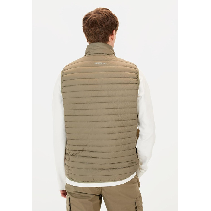 Чоловічий стібаний жилет camel active Puffer — водовідштовхувальний та вітрозахисний, зелений