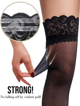 Сексуальні панчохи з ремінним поясом, мереживний комплект спідньої білизни, панчохи, curvy жіноча білизна, 20 DEN нейлон, великі розміри, широкі стрічки для панчох, набір у коробці, чорний, M-L