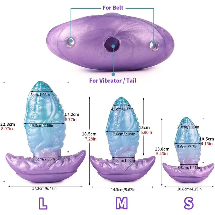 Анальні дилдо набір Lmgoc з вібруючим яйцем: 10 режимів, масажер простати, дилататор для чоловіків та жінок