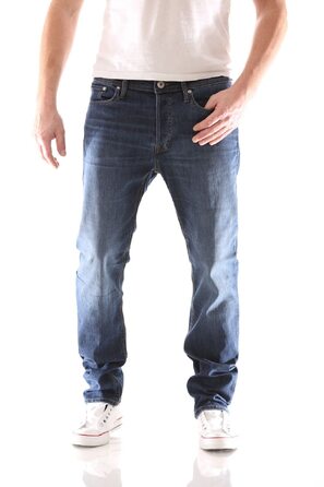 Чоловічі джинси Jack & Jones Tim Original AGI 005 Slim/Straight Fit, сині (814 Blue Denim), 38W / 30L