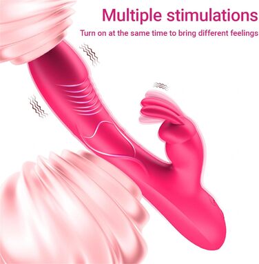 Вібратор G-Punkt, силіконовий вібратор для жінок, 10 режимів вібрації, іграшки для дорослих, кролик, фіолетовий