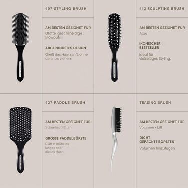 Масажна щітка для волосся Paul Mitchell 427 Paddle Brush, чорна