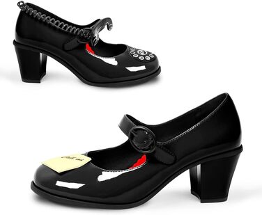 Жіночі туфлі Mary Jane Hot Chocolate Design Chocolaticas Funky Ballerina, чорні, розмір 39 EU, модель Call Me