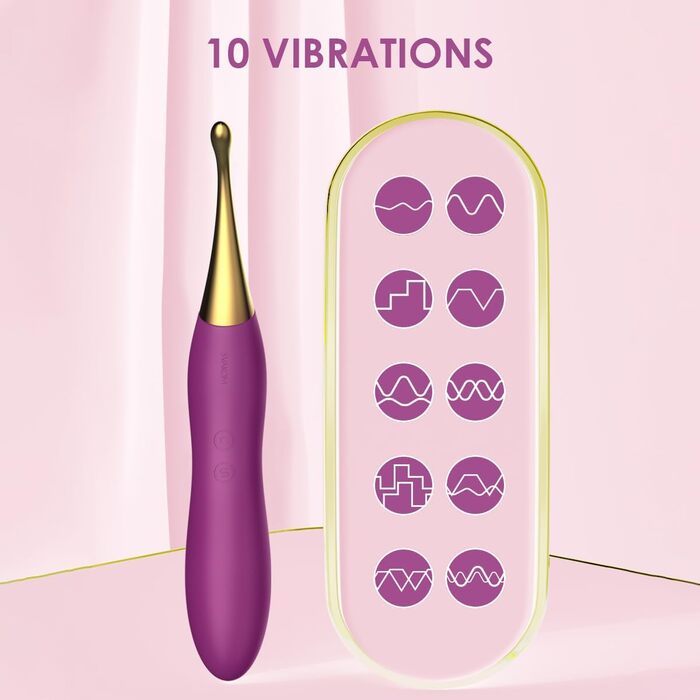 SVAKOM Вібратор для жінок, секс-іграшка з 10 режимами вібрації та 2 насадками, стимулятор клітора, преміум-якість