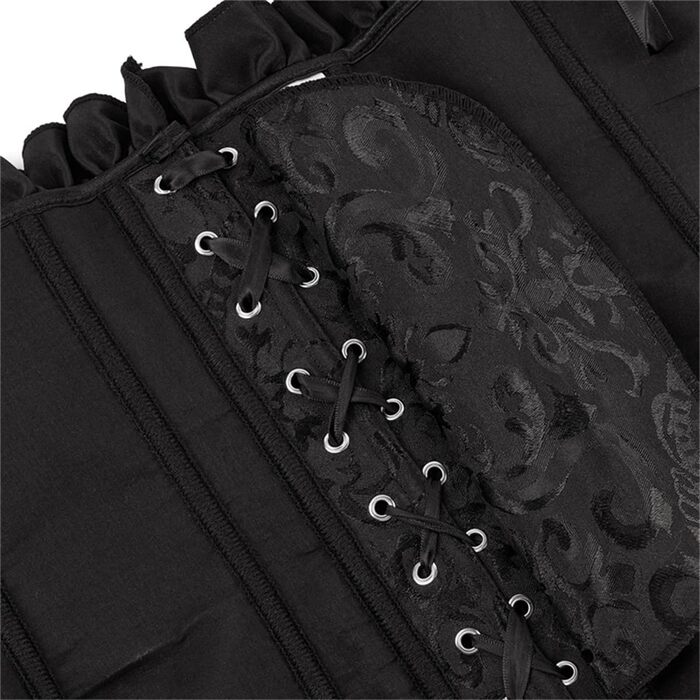 Корсет для жінок Sxybox: чорний корсет-топ з шнурівкою, готичний стиль, для повних грудей