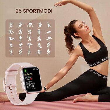 Смарт-годинник WalkerFit A1 Фітнес-трекер з монітором серцебиття та сну, крокомір, водонепроникність IP68, сенсорний екран 1.7