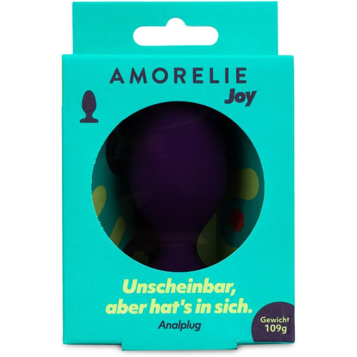 Анальний плаг AMORELIE Joy Twist – водонепроникний, силіконовий з ABS, фіолетовий