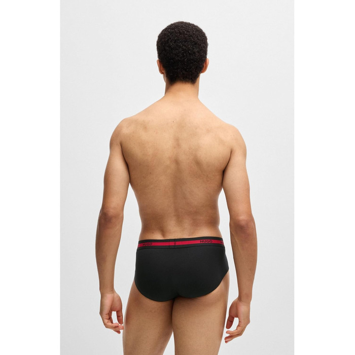 Чоловічі труси Hugo (XL, чорний) з логотипом Triple Planet, 3 шт. з бавовни