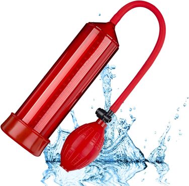 Ручний пеніс-насос TRQOYTU з мірною шкалою та помпою. Тренажер для стимуляції та збільшення пеніса. Іграшка для дорослих.