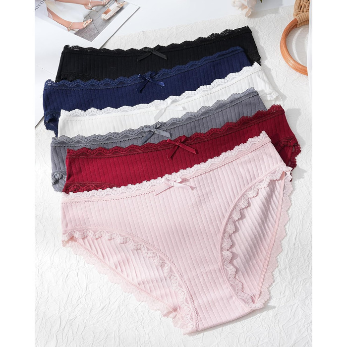 Жіноча бавовняна білизна Levao: комплект трусиків-сліпів, бра-хіпстерів, 6 кольорів, S-XXL