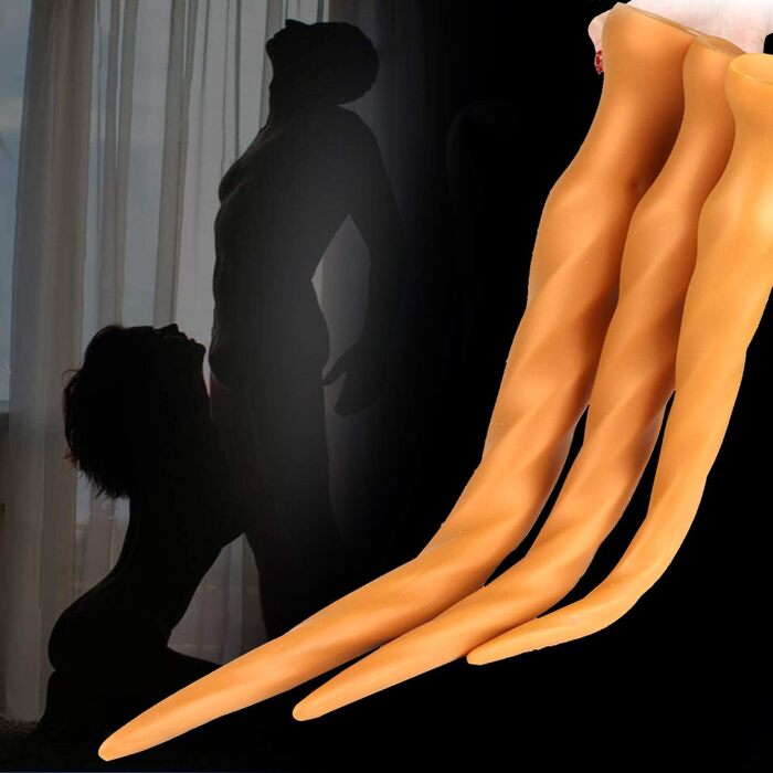 Анальний плаг Roluck для чоловіків, 54 см, з м'якого силікону, з присоском для масажу простати та анального оргазму