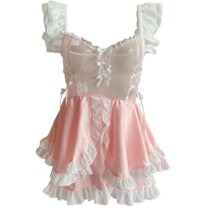 Костюм для косплею SNOMYRS: Французька служниця, сексуальний набір нижньої білизни, костюм для Хелловіну, babydoll