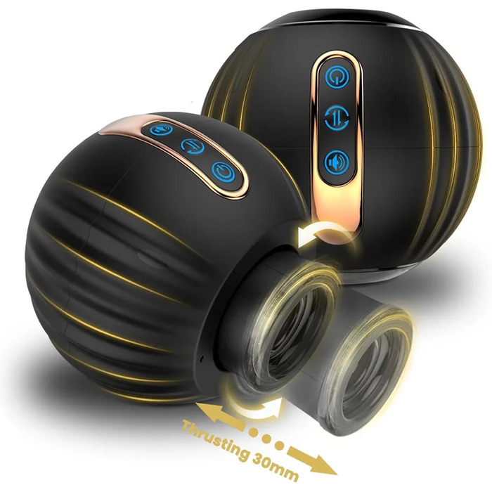 Електричний мастурбатор-чаша YcsLust з 8 режимами ротації та функцією імпульсу, 3D вагіна, для чоловіків, силіконовий секс-іграшка