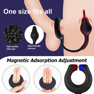 Вібратор для чоловіків, масажер простати, анальний вібратор, масажний анальний плаг, для затримки еякуляції