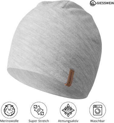Спортивна шапка Giesswein Merino Cap Gehrenspitze з мериносової вовни, унісекс, легка, колір мармур (один розмір)