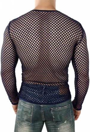 Чоловіча прозора футболка з сітки, сексуальний дизайн, для вечірок та клубів