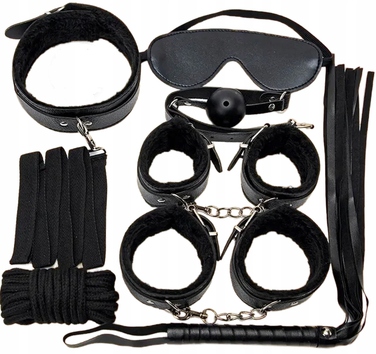 BDSM-набір LoveSex, чорний, 8 предметів