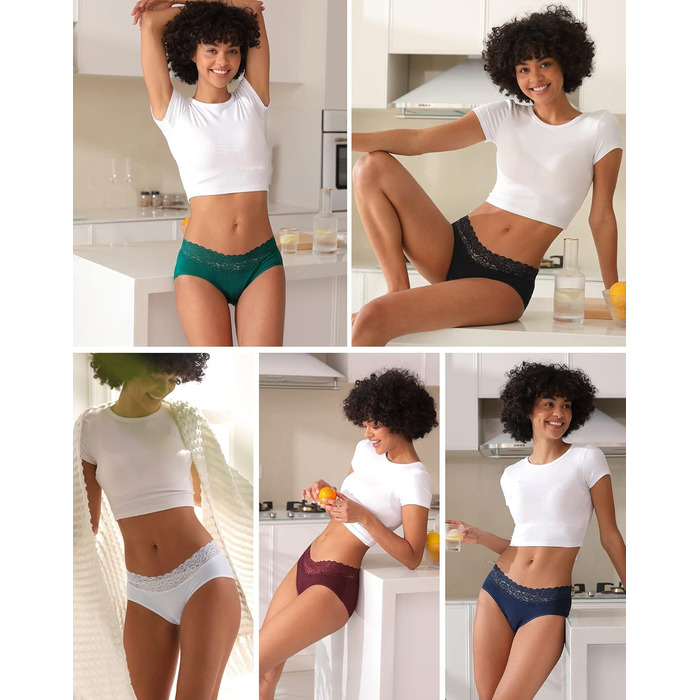 Сліпешки жіночі бавовняні з мереживом INNERSY, зручні, hipster, 6 шт., класичні кольори, розмір 38