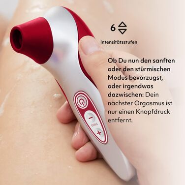 Womanizer Pro 40 - вібратор для клітора: 6 рівнів інтенсивності, тихий, водонепроникний, magenta (червоний)