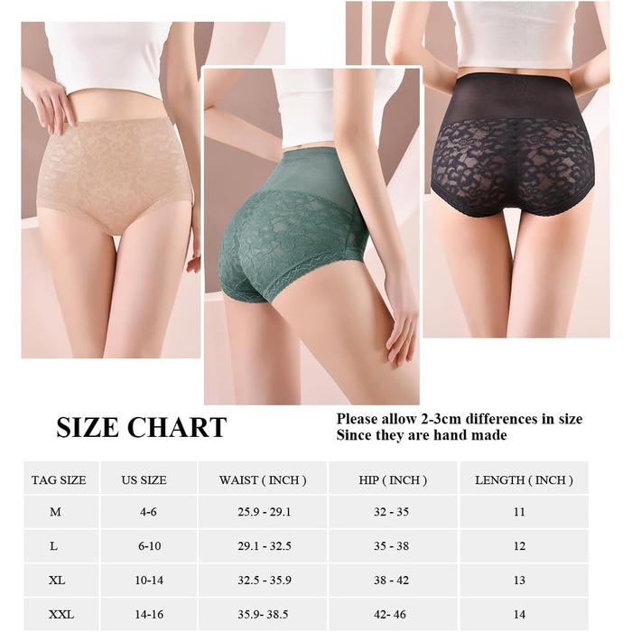 Шейпвеар Slips BLKDOTS Daen Kofort: висока талія, контроль живота, стегон та спини, 3 шт. (XXL, чорний)