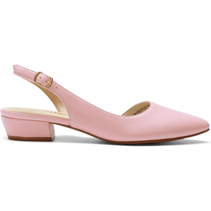 Жіночі туфлі-балетки Dream Pairs Slingback з відкритим каблуком, світло-рожеві, розмір 43 EU