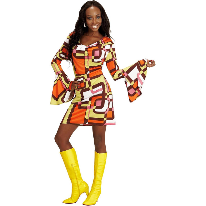 Сукня 70-х від Widmann Milano: вечірня мода, з рукавами-ліхтариками, для карнавалу, фестивалю, тематичної вечірки