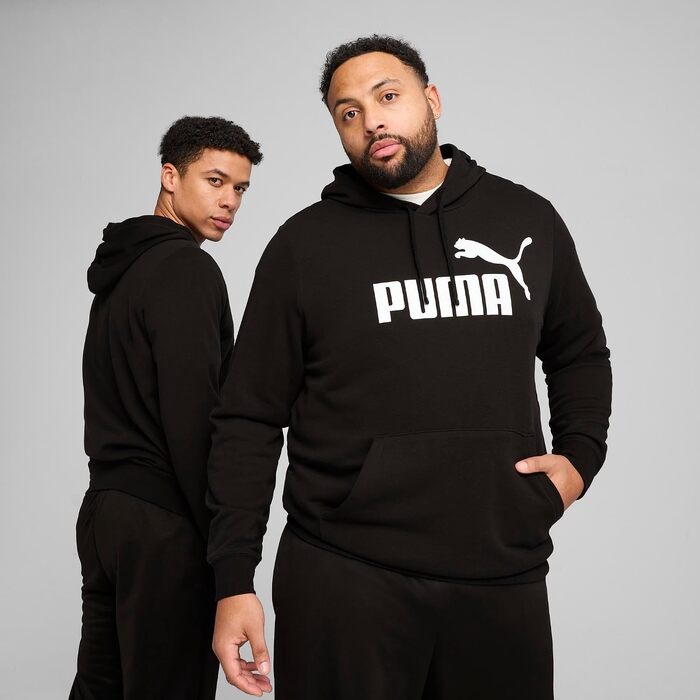 Чоловіча толстовка з капюшоном Puma ESS No. 1 Logo Hoodie чорна, розмір 4XL