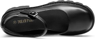 Жіночі туфлі Mary Janes DREAM PAIRS на масивній платформі, чорні, екошкіра (PU), розмір 39