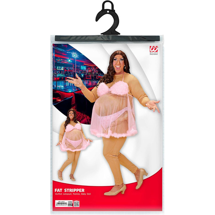 Костюм стриптизерки з товстими смужками від Widmann Milano Party Fashion - карнавальний/мотивний костюм