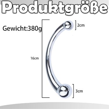 Анальний масажер Doppeldilos для жінок та чоловіків з нержавіючої сталі, масаж простати, стимуляція G-точки, еротичні іграшки для дорослих