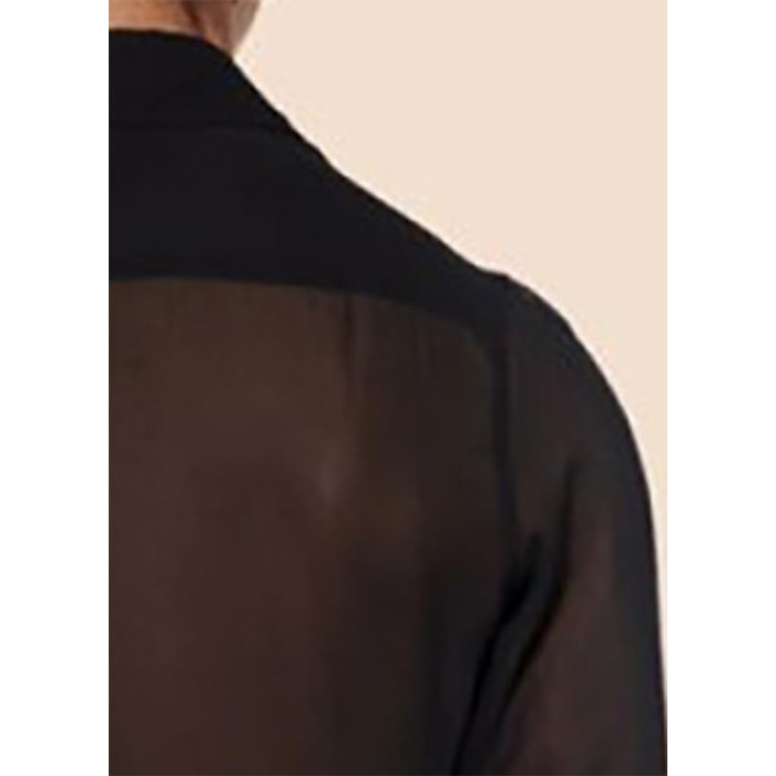 Чоловіча прозора сорочка Detten: мереживна футболка з довгим рукавом, сексуальна клубна сорочка, розмір 3XL, чорний колір