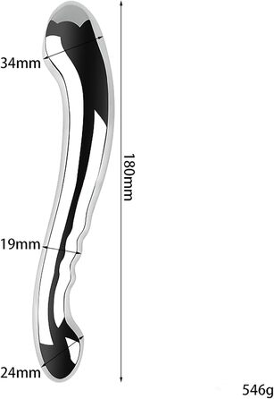 Масажний стимулятор G-Punkt YILUQIFLY - металевий стрижень для масажу простати, нержавіюча сталь, для дорослих, для пар