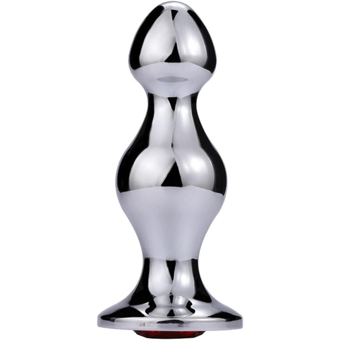 Анальний плагін Qodpxxi 3 Stile Extra Lang з металу з діамантовою основою. Стимулятор G-точки, масажер простати. Іграшки для дорослих для чоловіків та жінок.