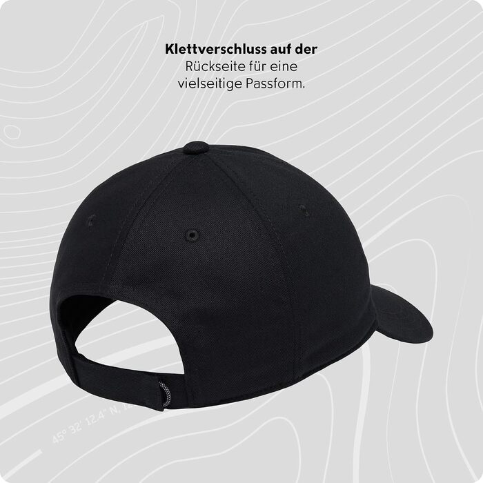 Кепка-бейсболка Columbia Provisions Ball Cap унісекс, чорна з логотипом, один розмір