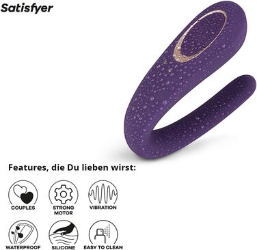 Satisfyer Paar-Vibrator: вібратор для пар | Медичний силікон | Стимулятор для жінок та чоловіків