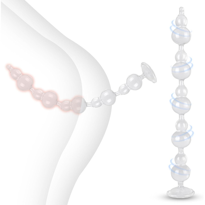 Анальні іграшки для дорослих: набір анальних кульок та дildo Ultralang (XL)